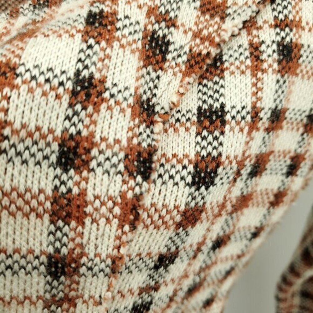 Intimately Free People Tough Love Natural Combo Top M Cream/Brown/Black - Picture 15 of 16
